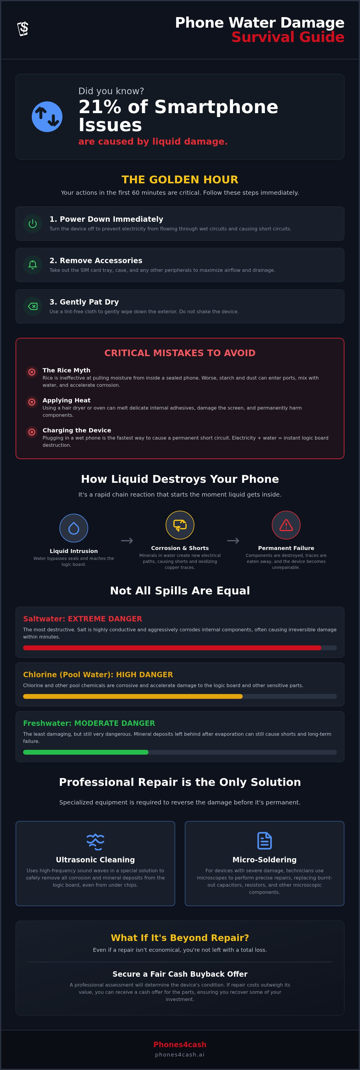 Phone water damage repair cincinnati