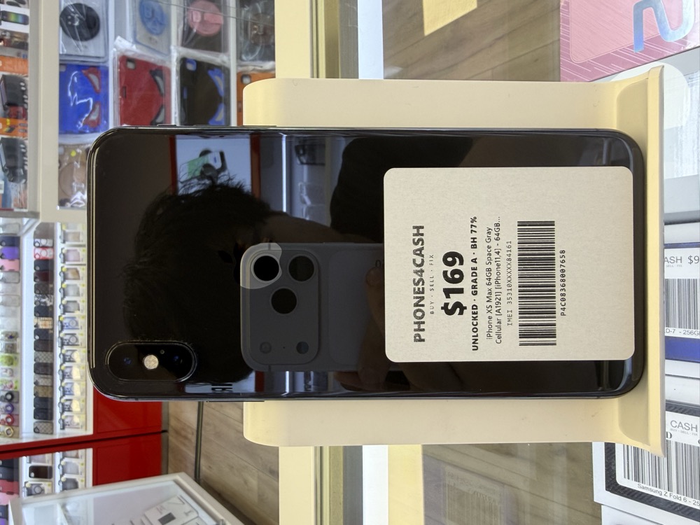 iPhone XS Max 64GB Space Gray Cellular [A1921] [iPhone11,4] - 64GB SPACE GRAY (Unlocked) at Phones4Cash Cincinnati