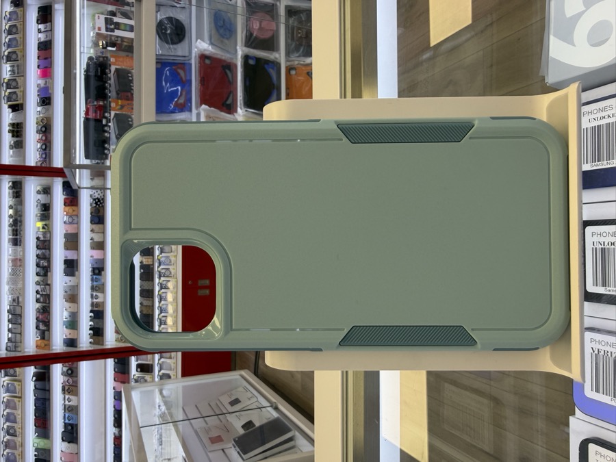 iPhone 14 & 15 Plus Case - Rugged Dual-Layer - Sage Green