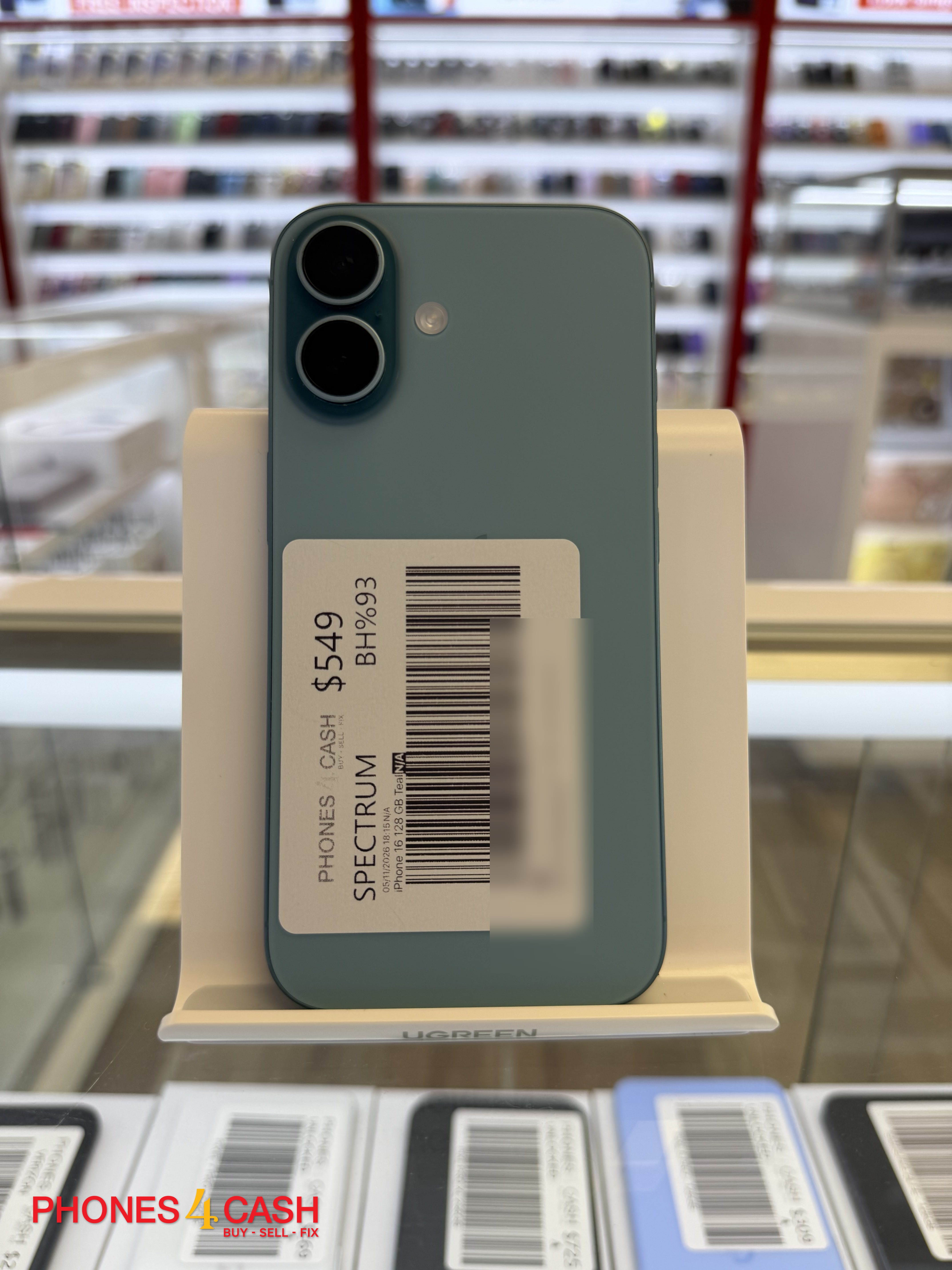 iPhone 16 - 128GB Teal (Spectrum) - photo 1