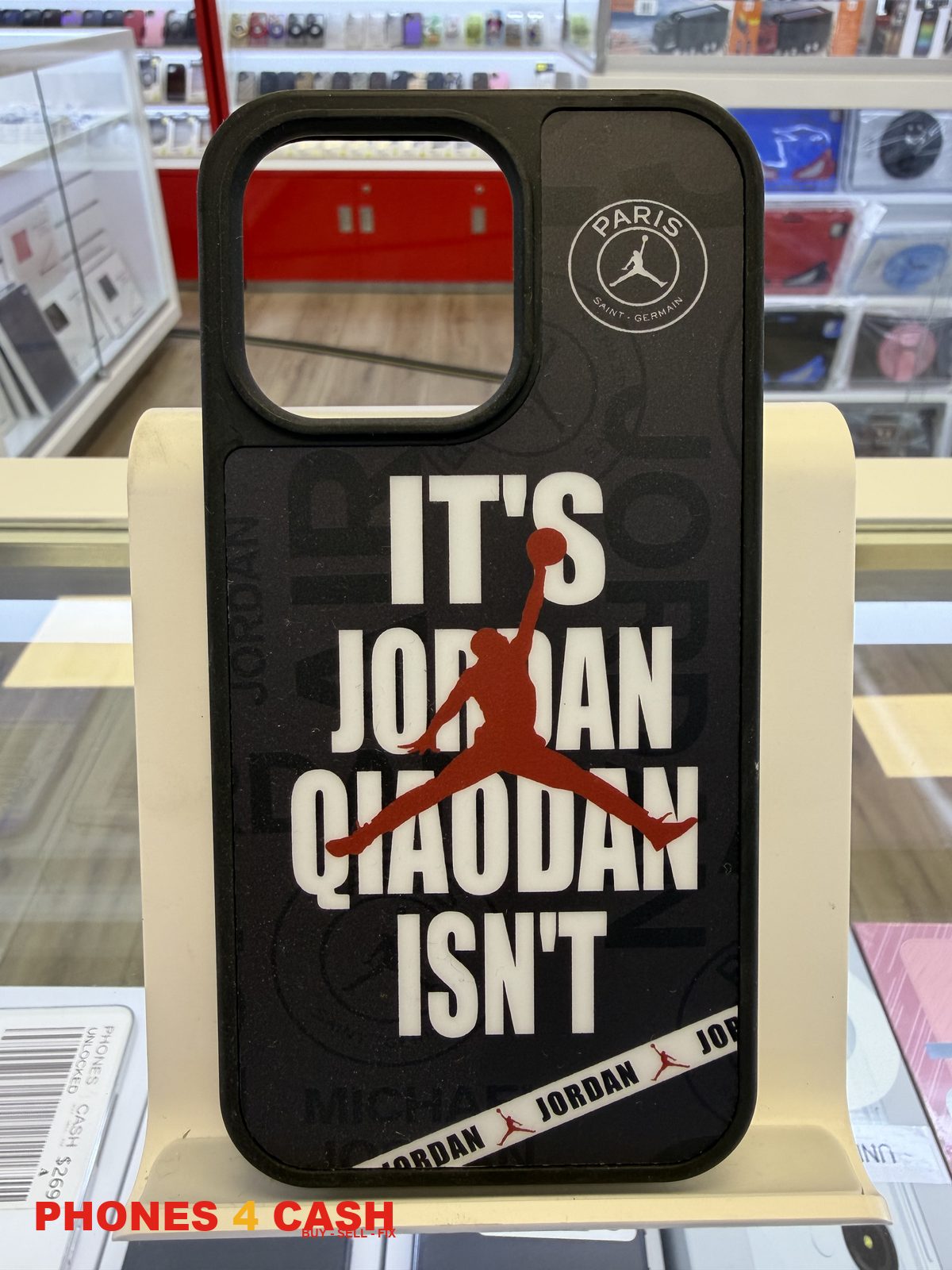 iPhone 13 Pro Case - Basketball Slogan Print (Black)