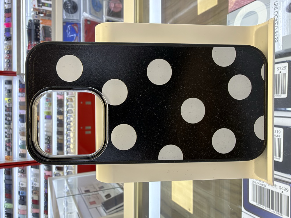 iPhone 16 Case - Polka Dot - Black
