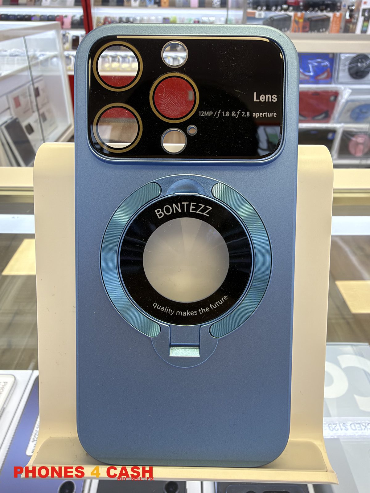 iPhone 14 Pro Case - Blue MagSafe Lens Window