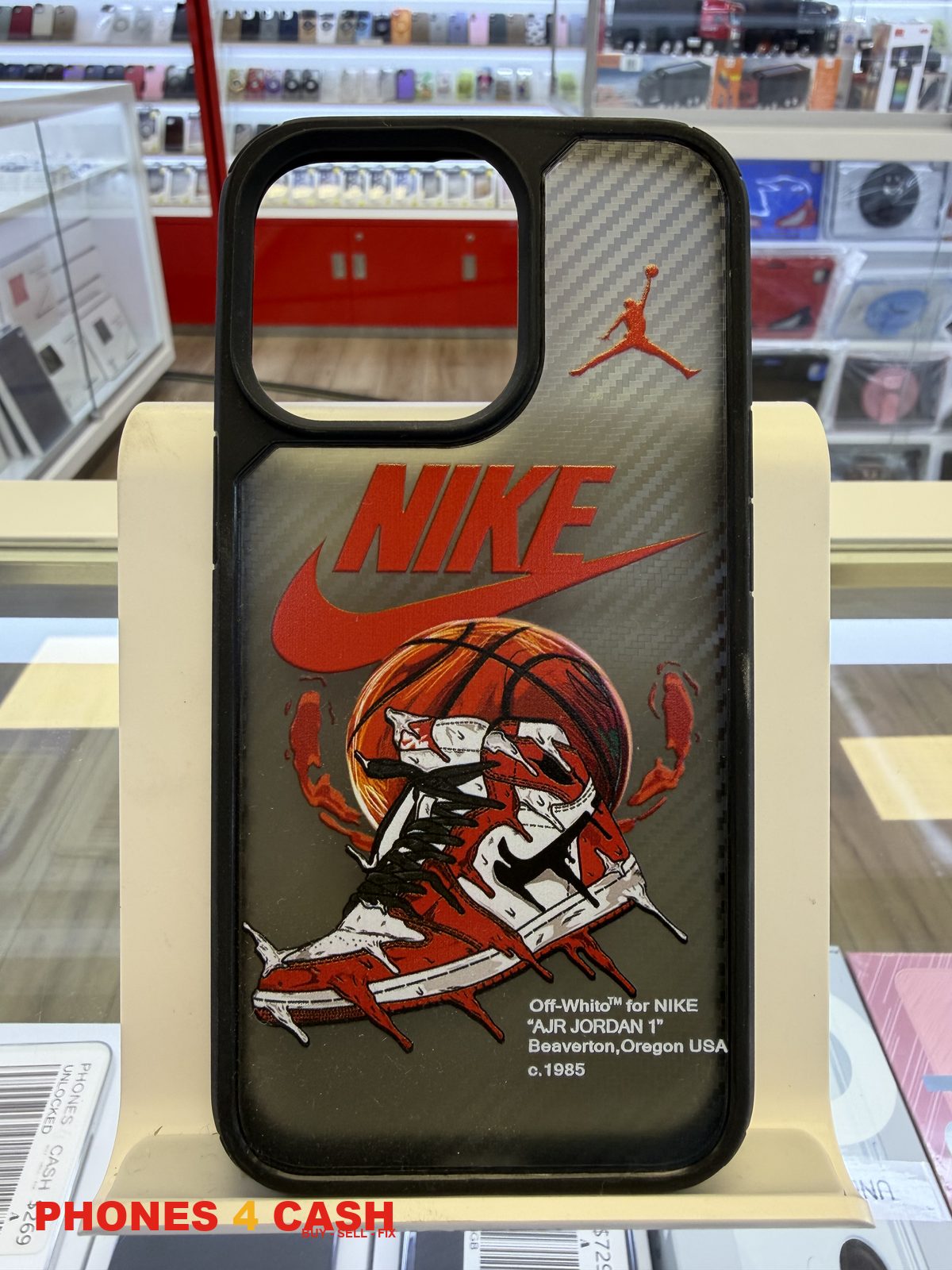 iPhone 13 Pro Case - Sneaker Tribute Print (Black)