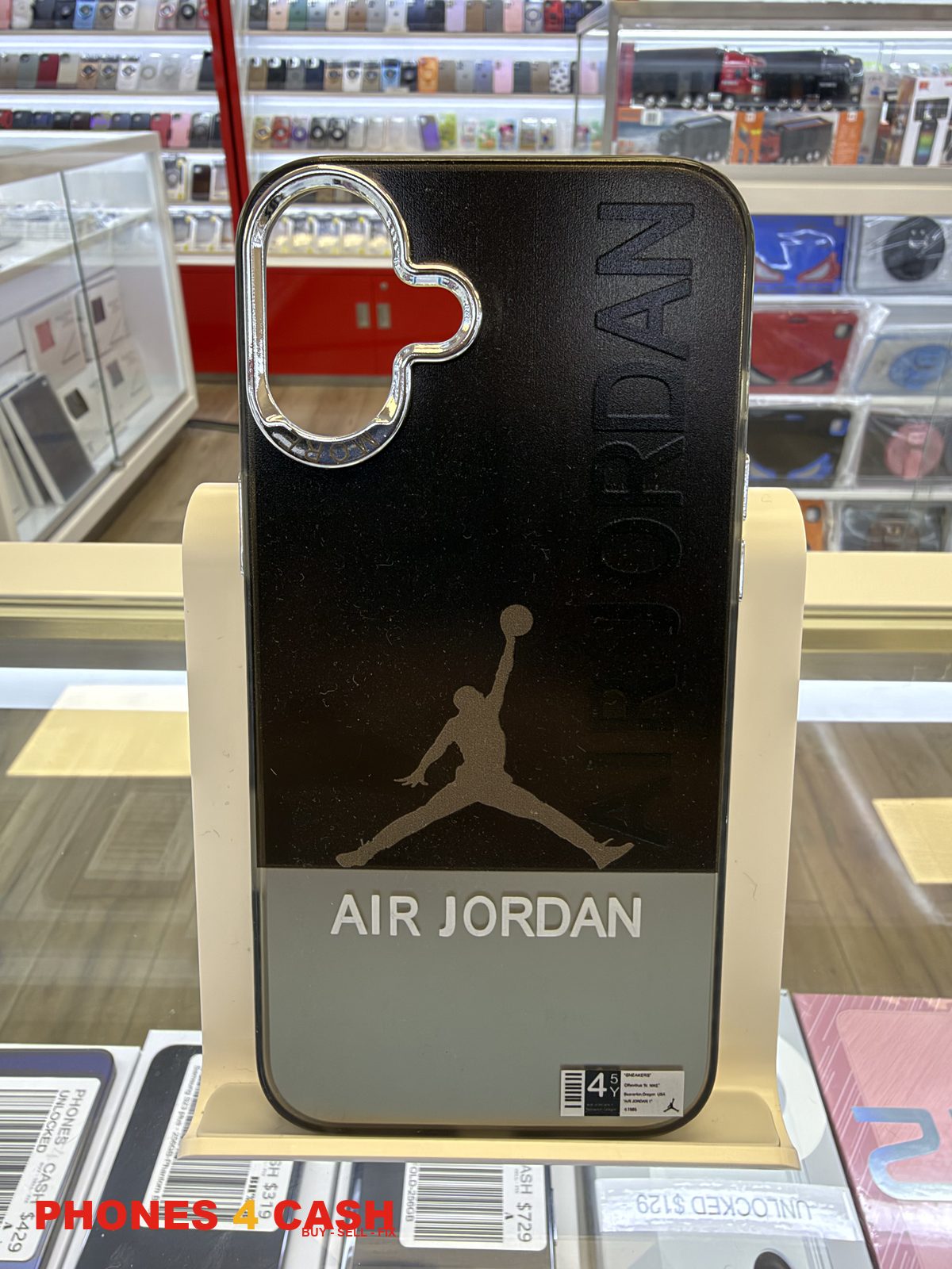 iPhone 16 Plus Case - Air Jordan Mirror Black
