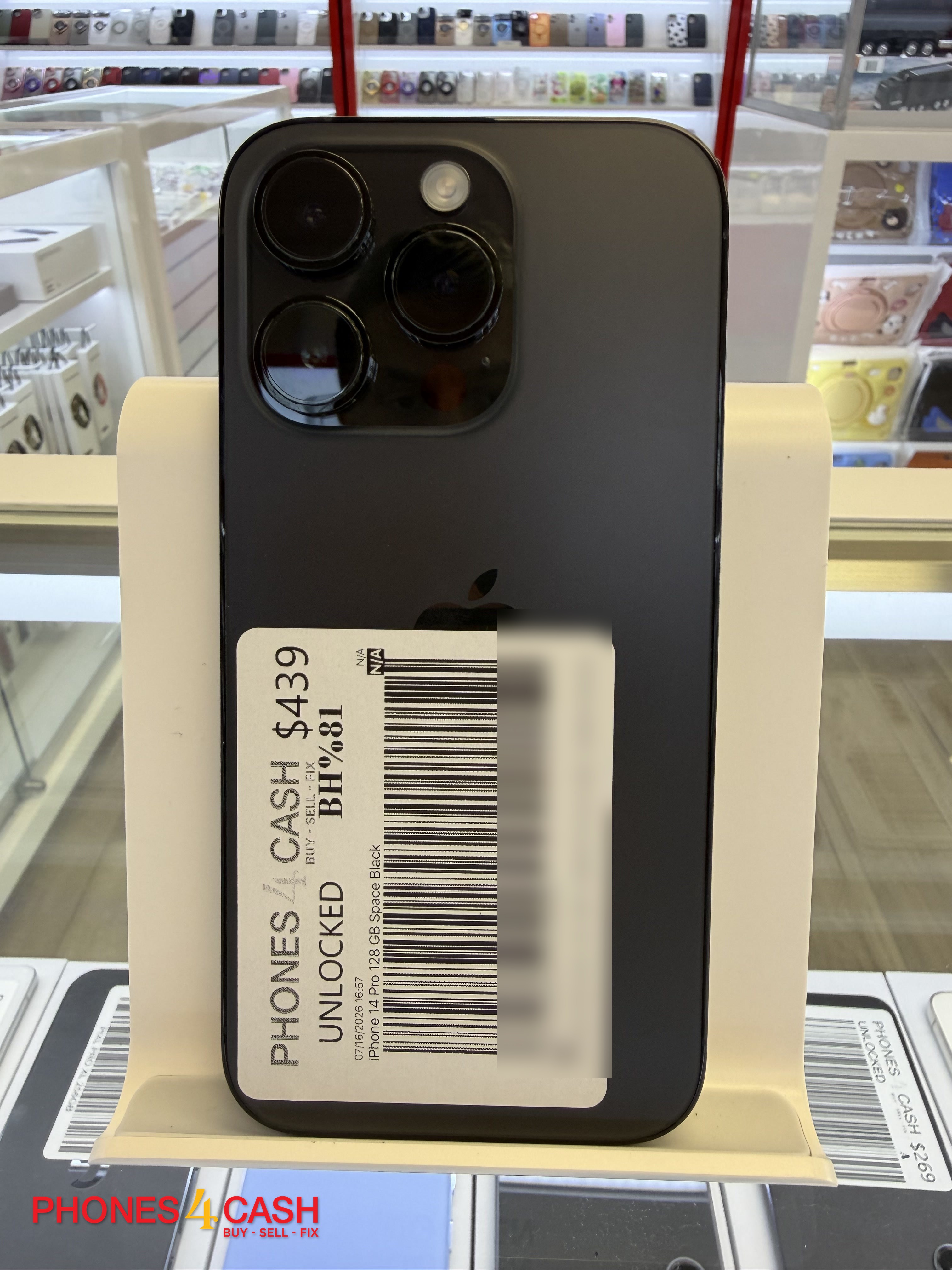 iPhone 14 Pro - 128GB Space Black (Unlocked) - photo 1