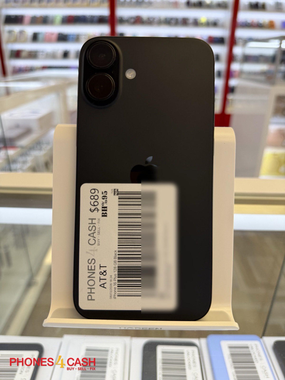 iPhone 16 Plus - 128GB Black (AT&T)