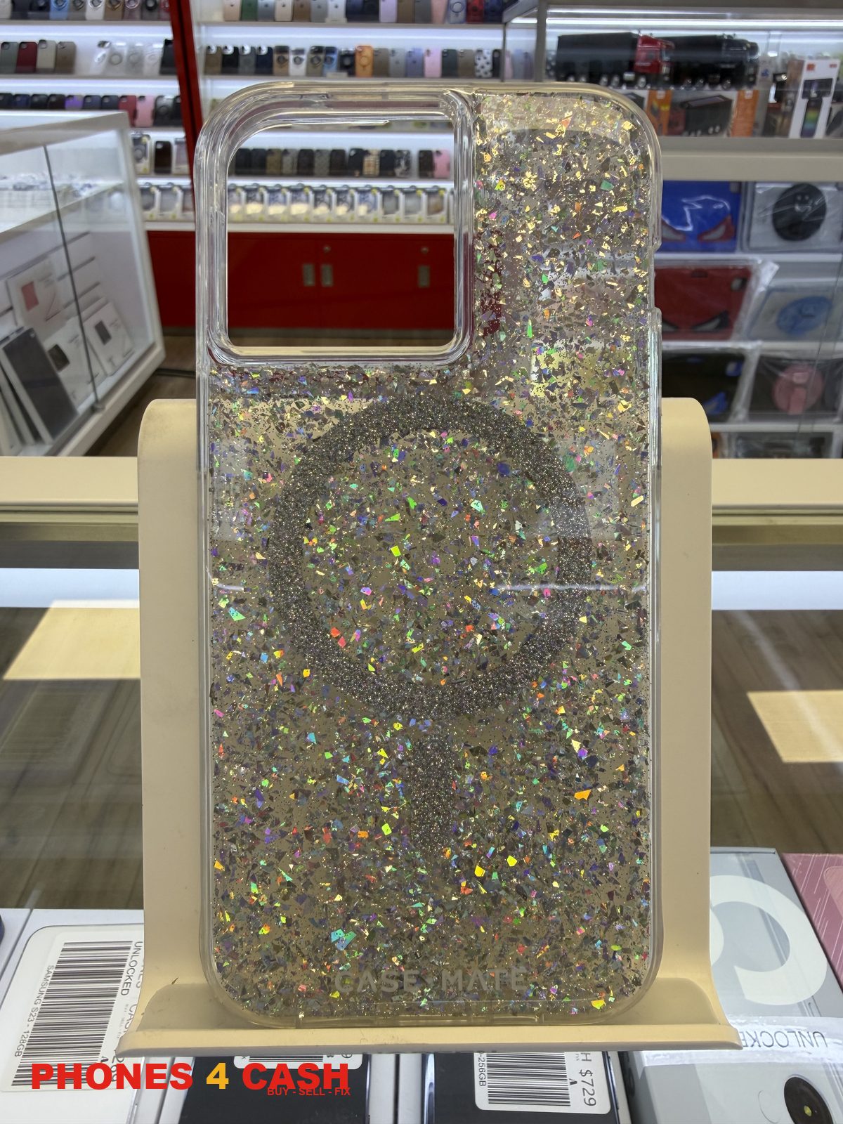 iPhone 13 Pro Max Case - Glitter Sparkle MagSafe (Clear)