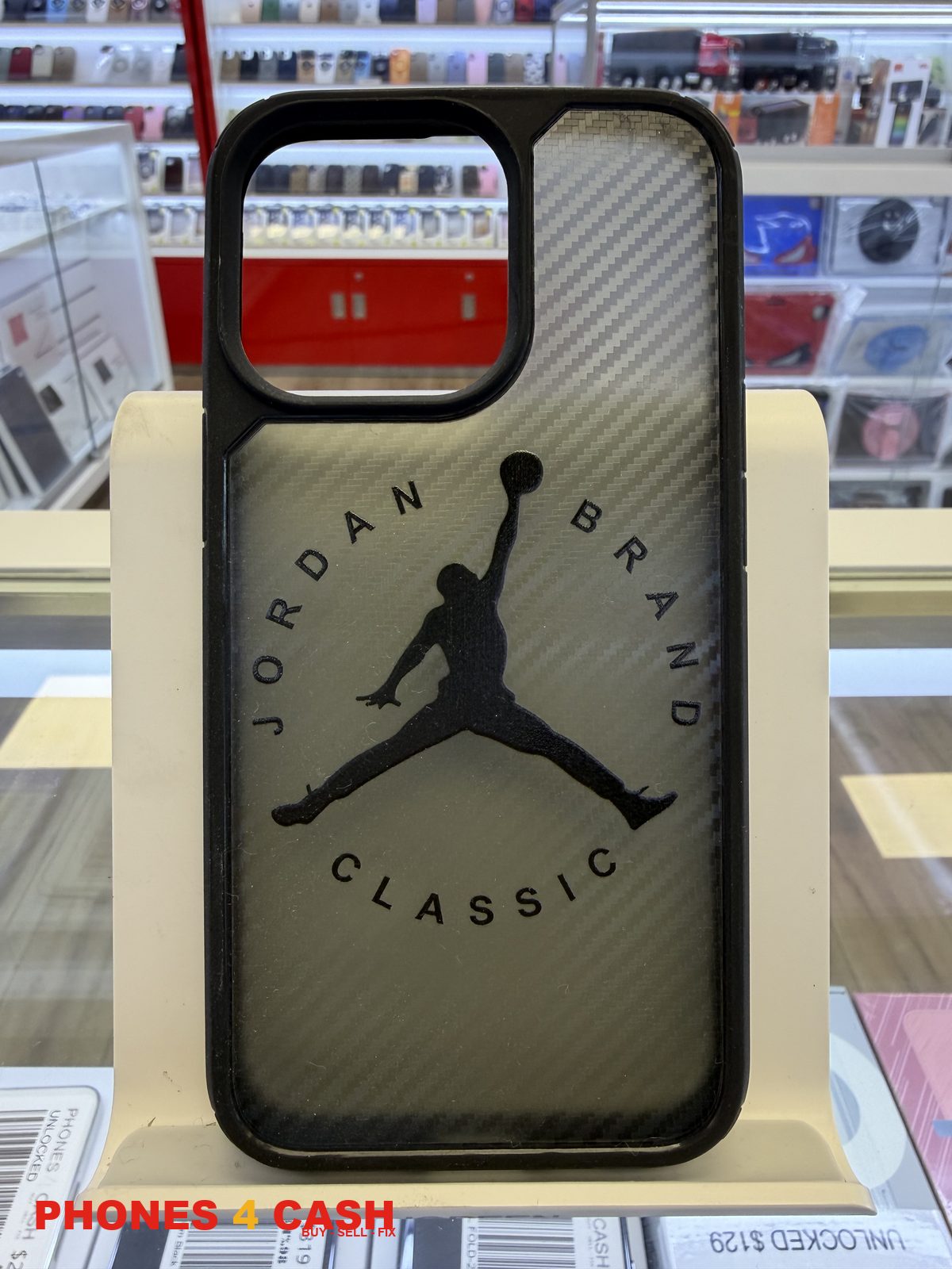 iPhone 13 Pro Case - Basketball Carbon Print (Clear)
