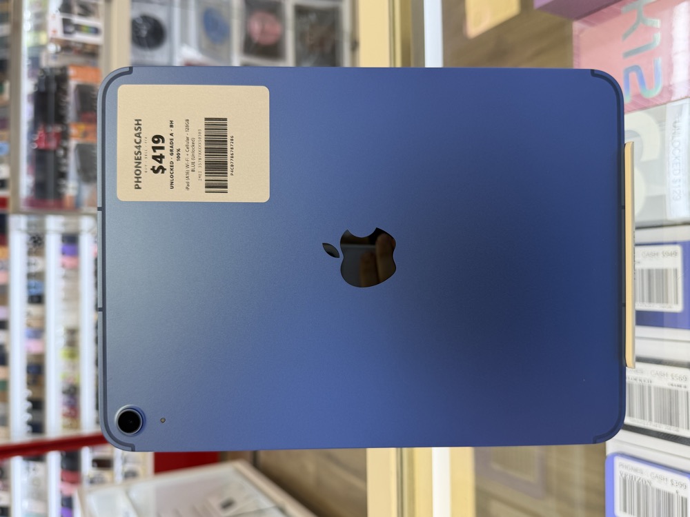 iPad (A16) Wi-Fi + Cellular - 128GB BLUE (Unlocked) at Phones4Cash Cincinnati
