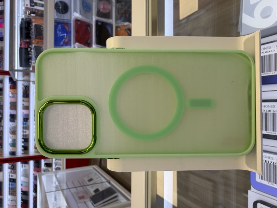 iPhone 14 & 15 Plus Case - Frosted MagSafe - Mint Green