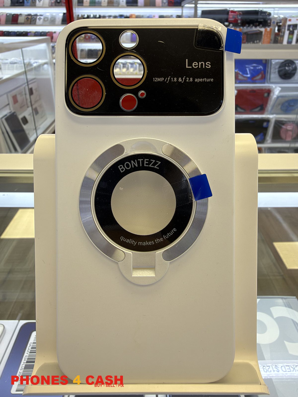 iPhone 14 Pro Max Case - White Lens Window MagSafe