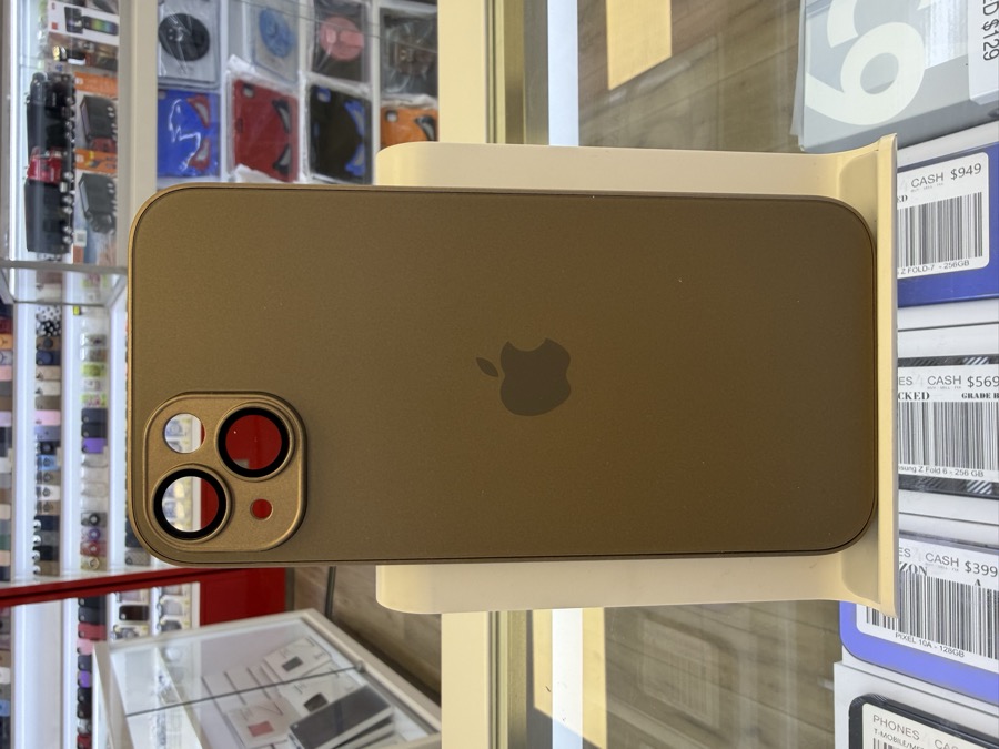 iPhone 14 & 15 Plus Case - Frosted Matte - Gold