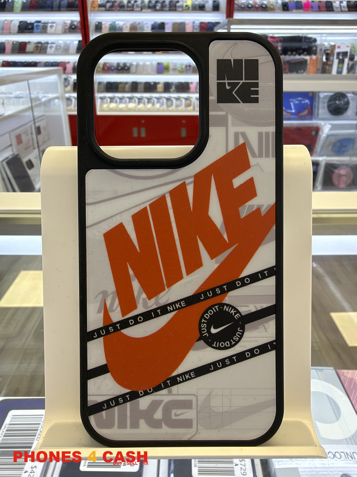 iPhone 15 Pro Case - Nike Orange Swoosh