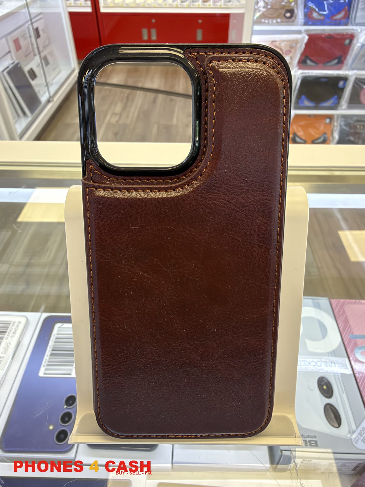 iPhone 16 Pro Max Case - Brown Leather