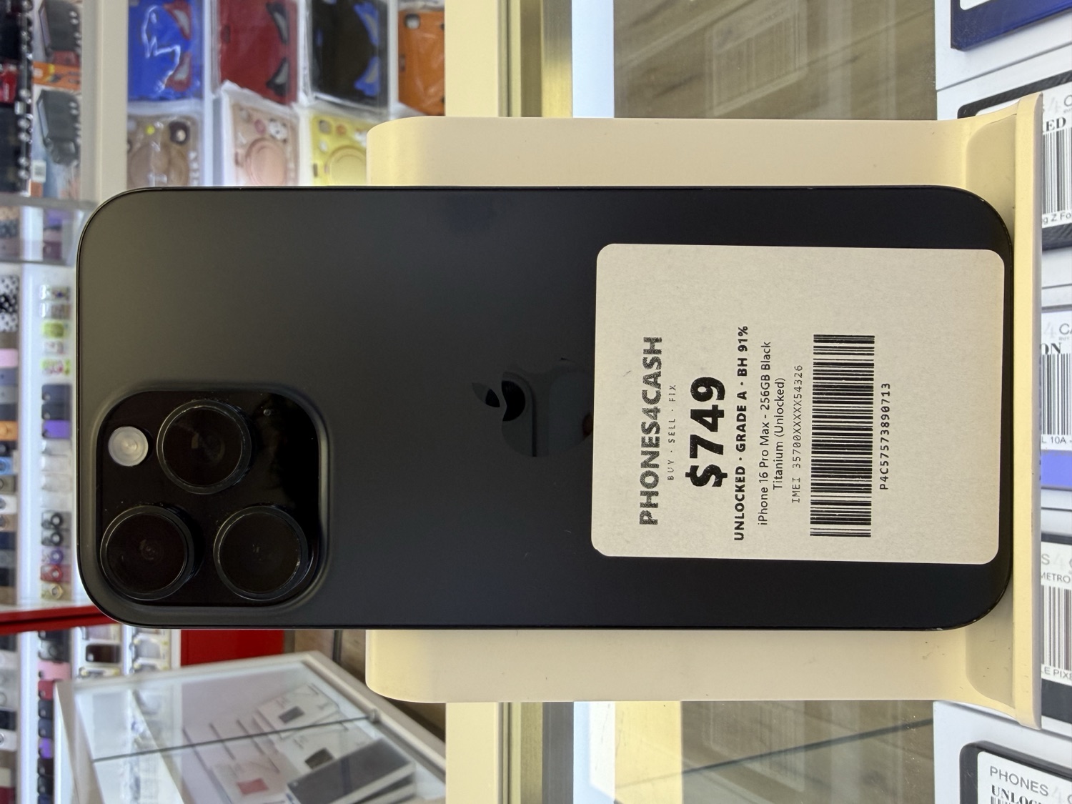 iPhone 16 Pro Max - 256GB Black Titanium (Unlocked)