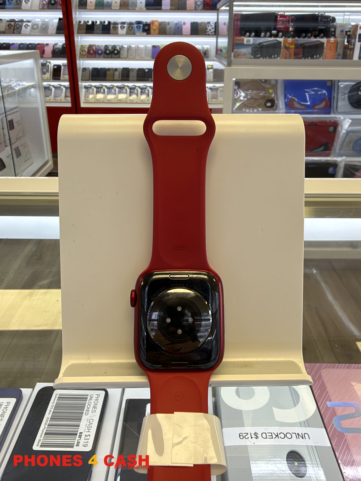 Apple Watch Series 7 - 45mm (PRODUCT)RED with Red Sport Band (GPS)