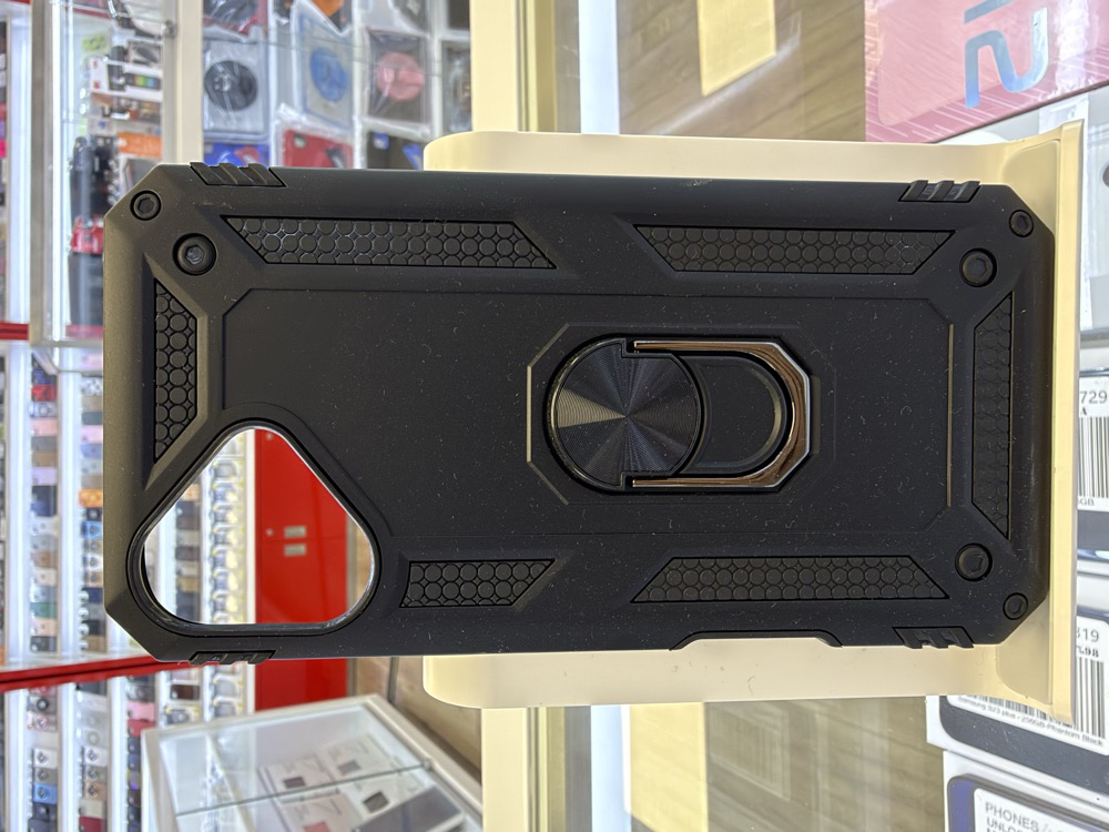 iPhone 16 Case - Armor Ring Stand - Black