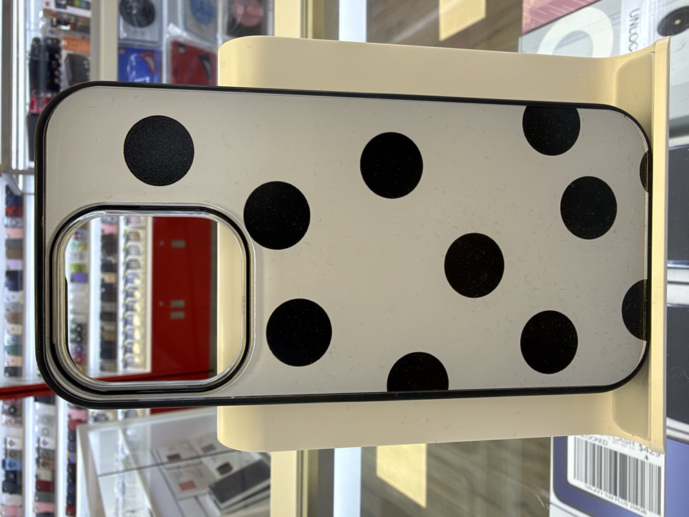 iPhone 16 Case - Polka Dot - White