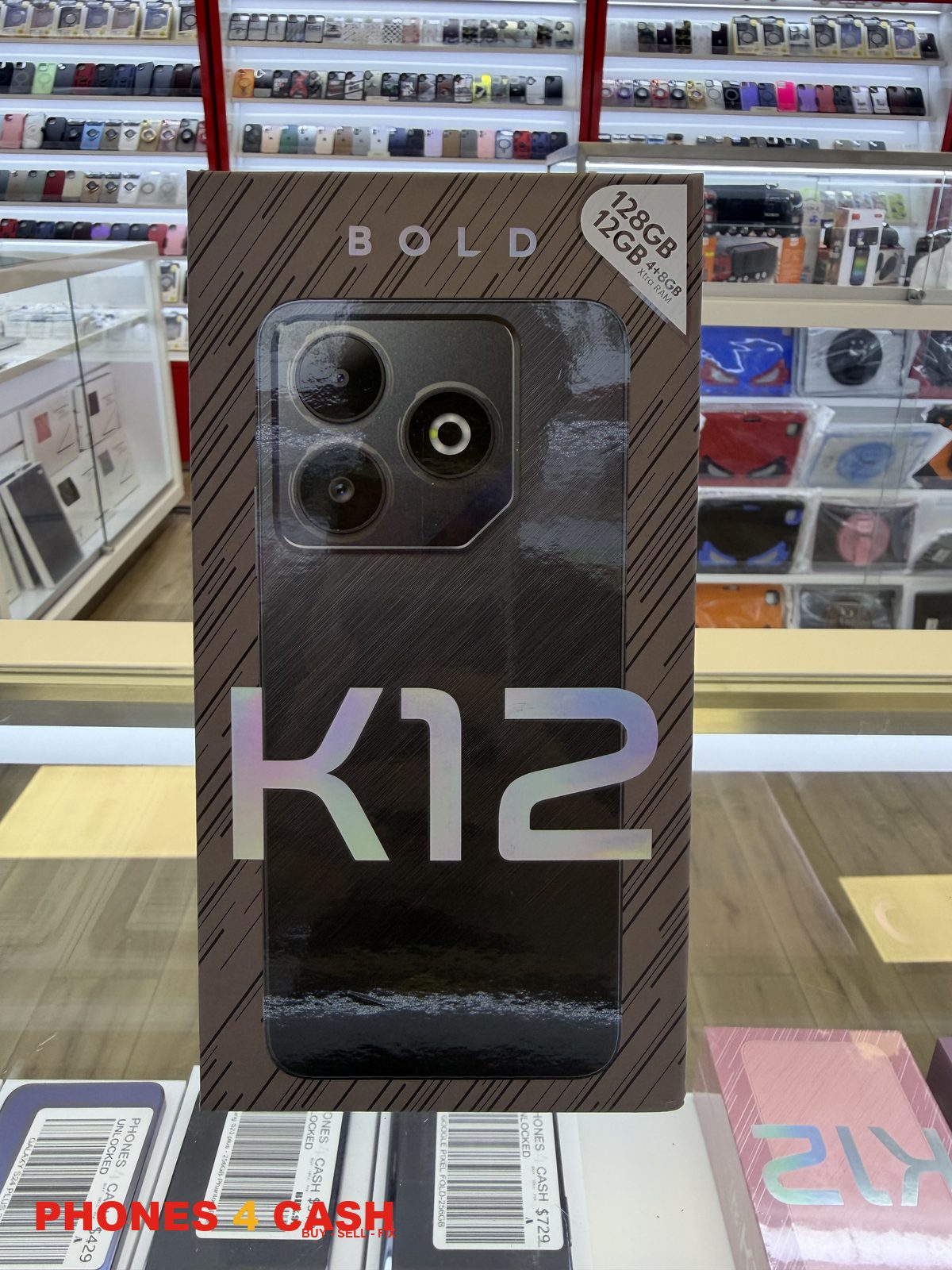 BLU Bold K12 - 128GB Black (Unlocked) - Brand New