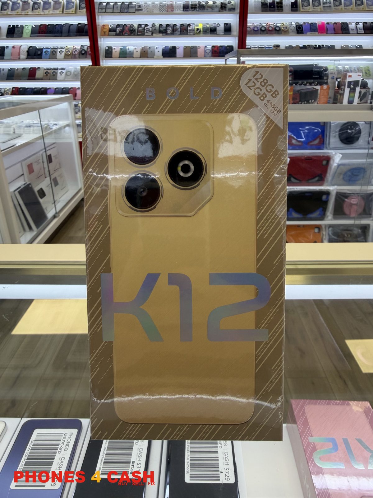 BLU Bold K12 - 128GB Champagne Gold (Unlocked) - Brand New