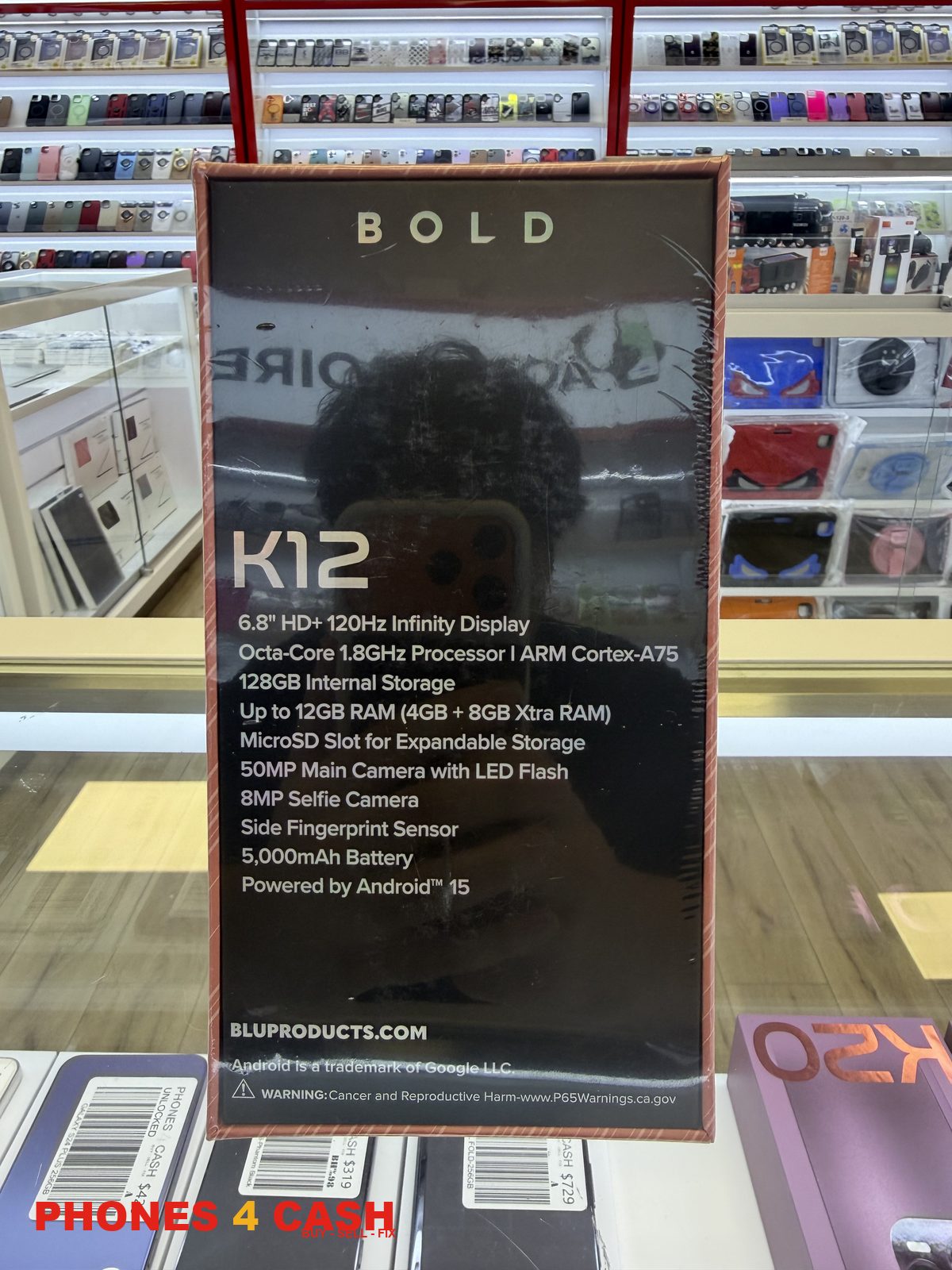 BLU Bold K12 - 128GB Phantom Pink (Unlocked) - Brand New