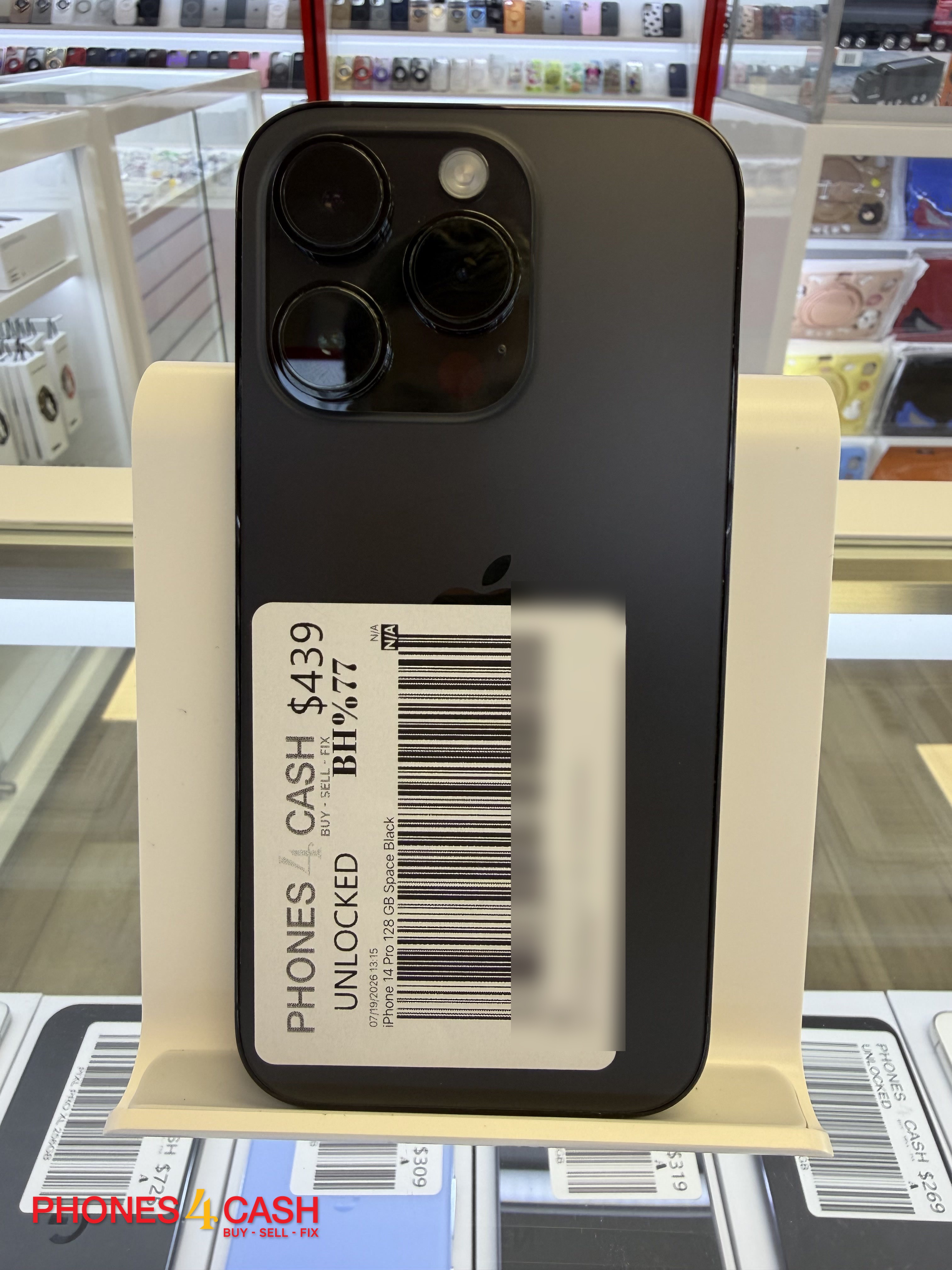 iPhone 14 Pro - 128GB Space Black (Unlocked) - photo 1