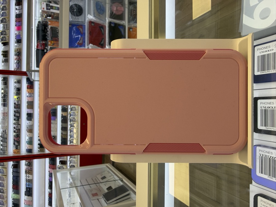 iPhone 14 & 15 Plus Case - Rugged Dual-Layer - Coral