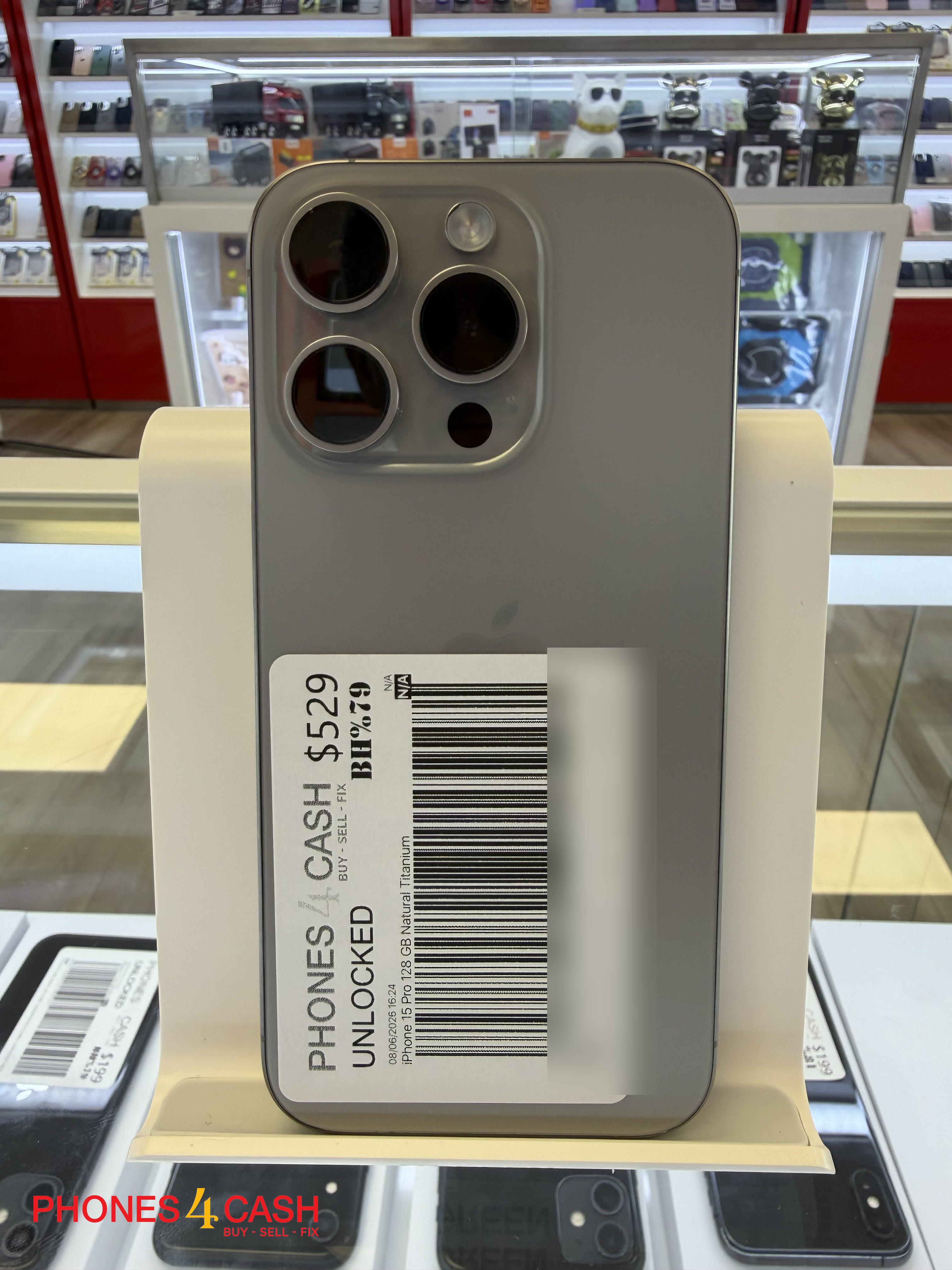 iPhone 15 Pro - 128GB Natural Titanium (Unlocked) - photo 1