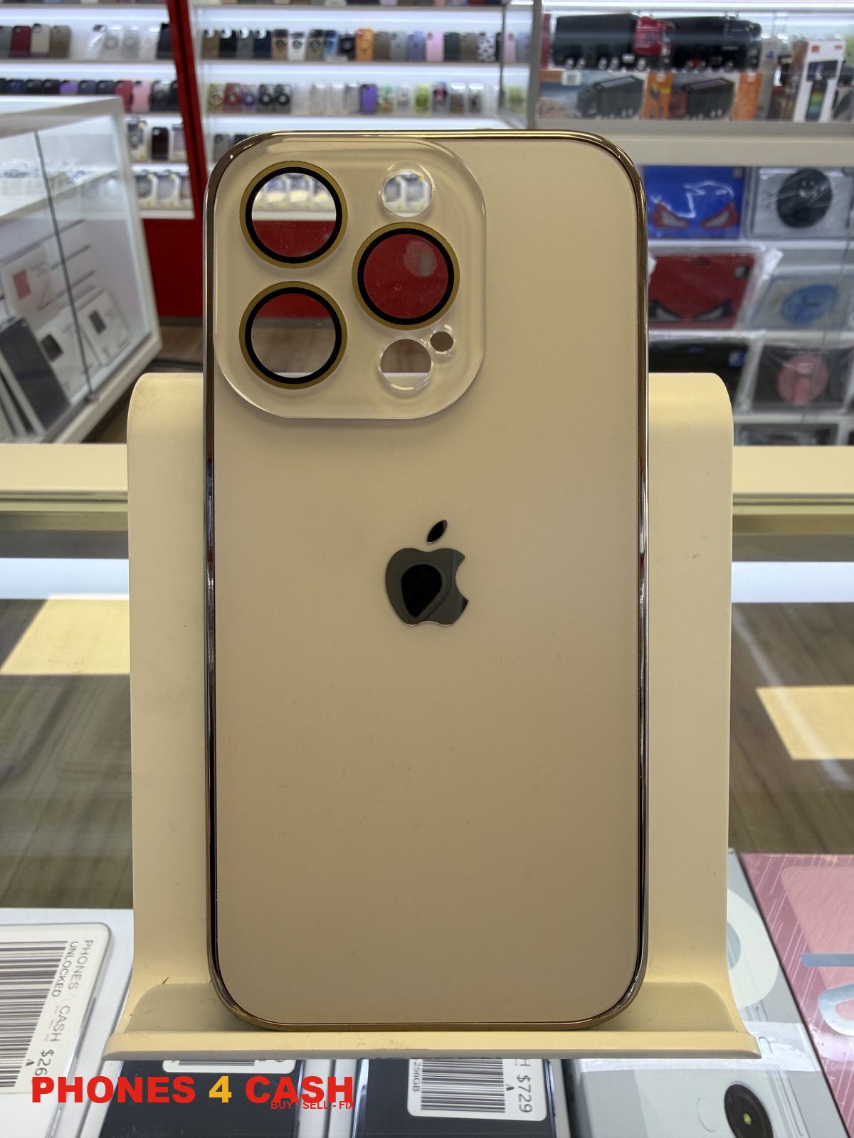 iPhone 13 Pro Case - Frosted MagSafe Lens (Champagne)
