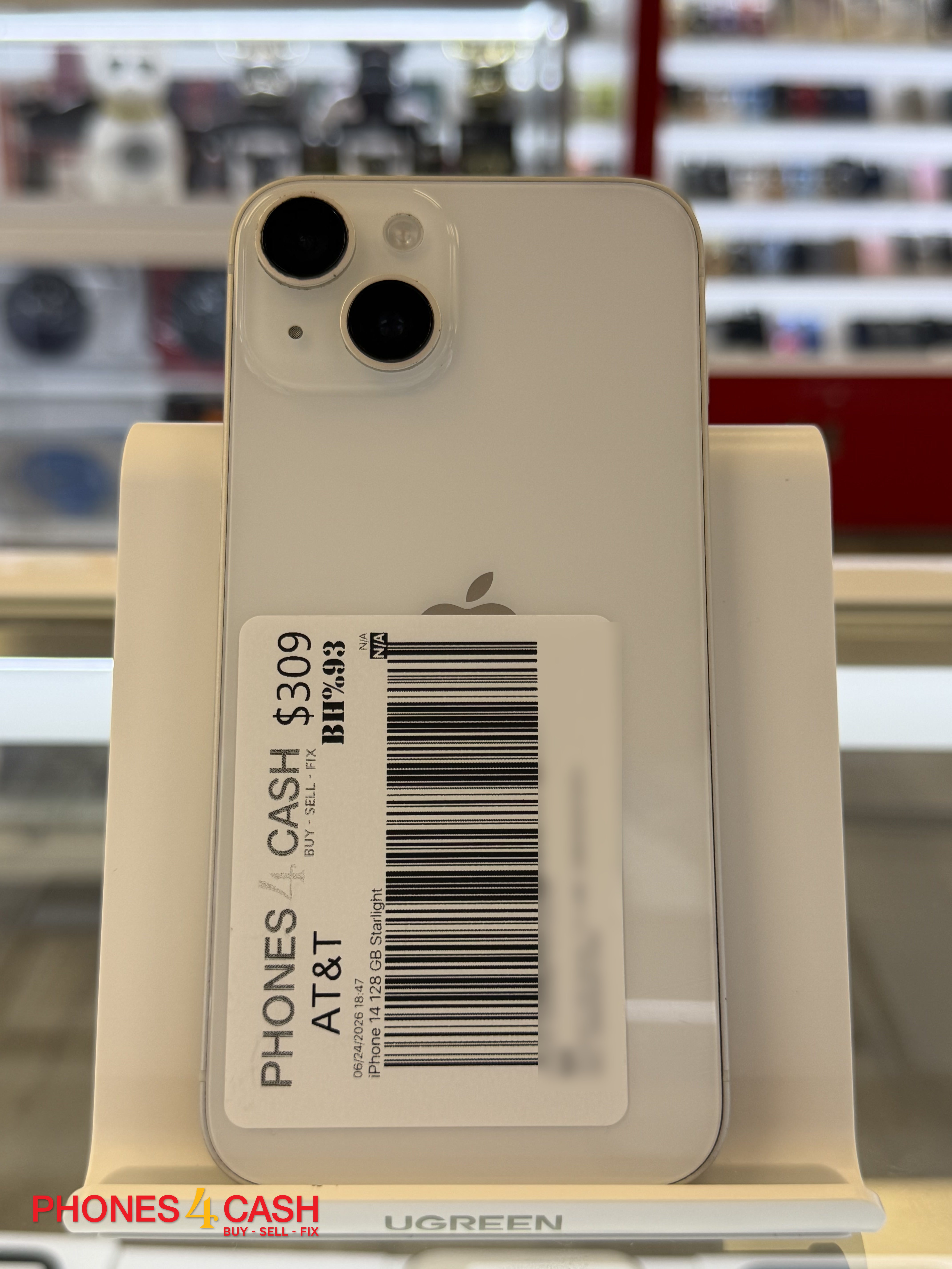 iPhone 14 - 128GB Starlight (AT&T) - photo 1