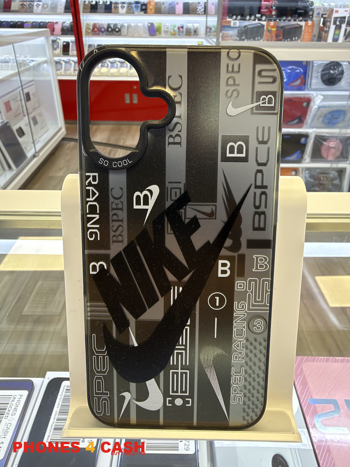 iPhone 16 Plus Case - Nike Racing Black