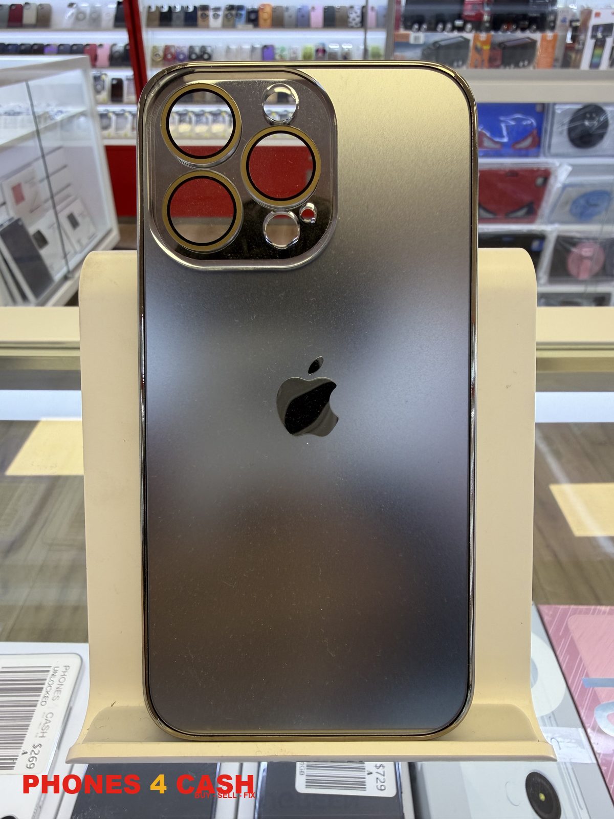 iPhone 13 Pro Case - Frosted Clear (Silver)