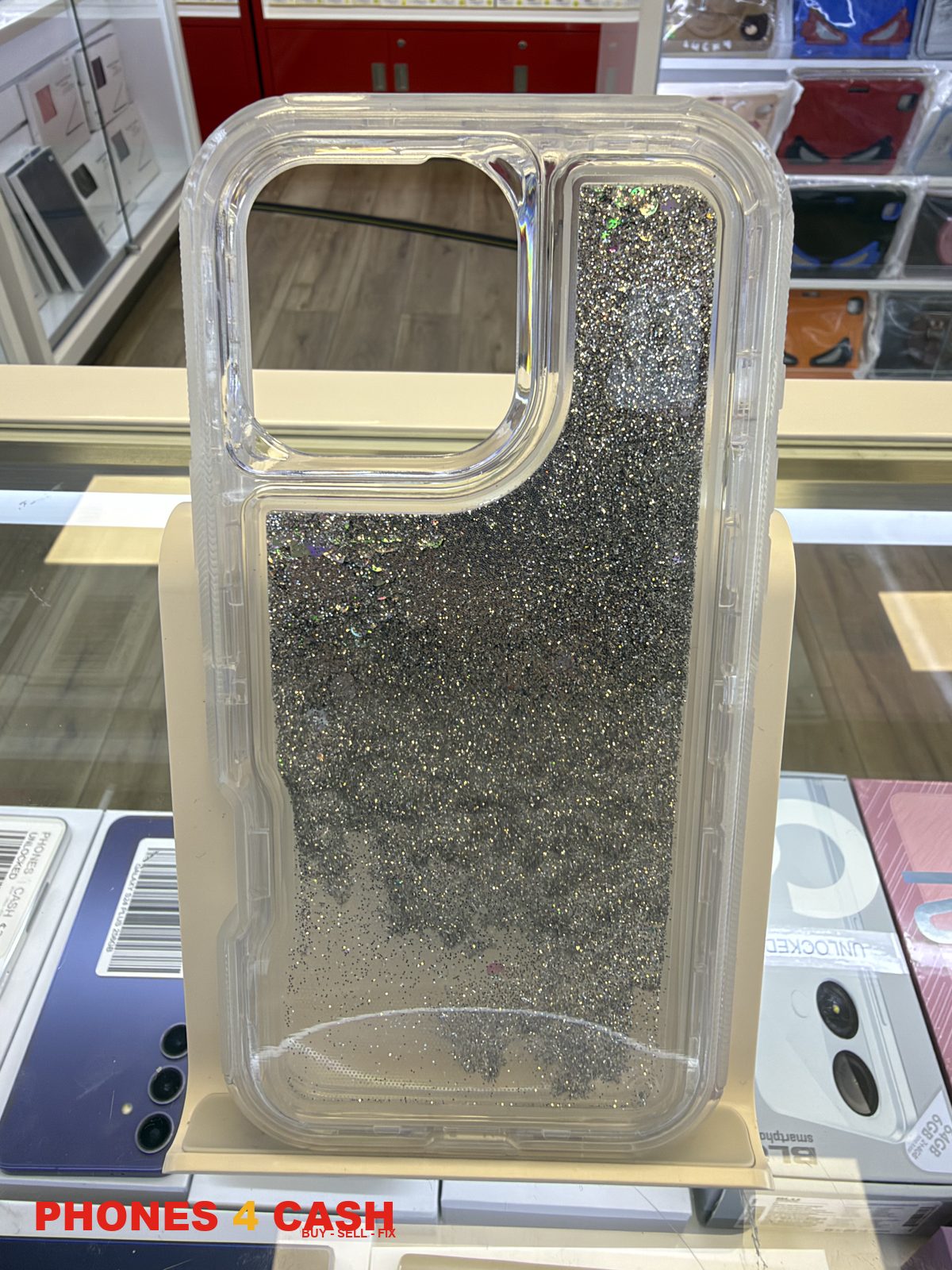 iPhone 16 Pro Max Case - Clear Glitter