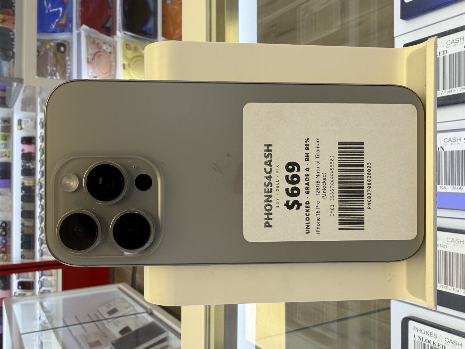 iPhone 16 Pro - 128GB Natural Titanium (Unlocked) at Phones4Cash Cincinnati
