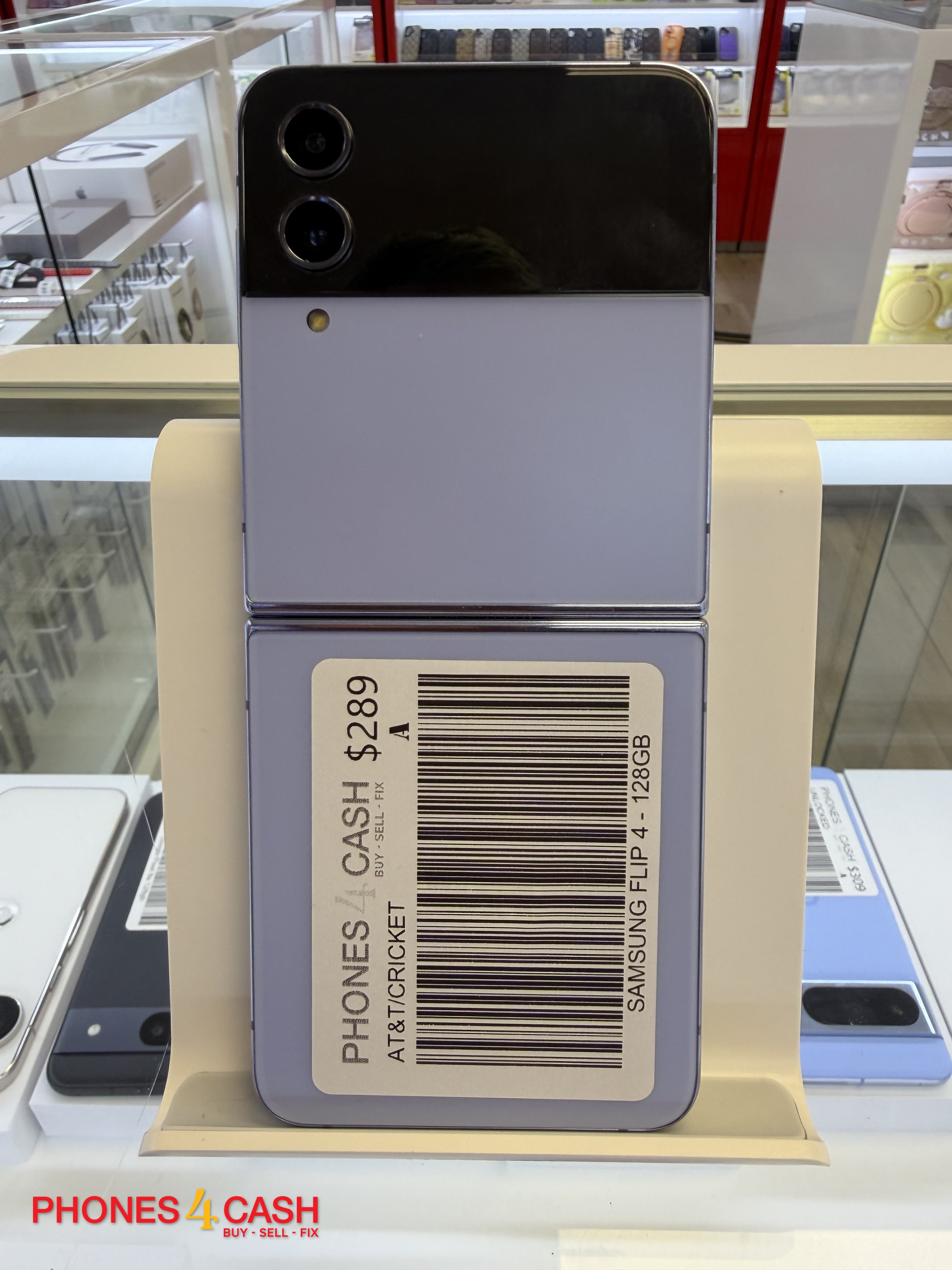 Samsung Galaxy Z Flip 4 - 128GB Bora Purple (AT&T / Cricket) - photo 1