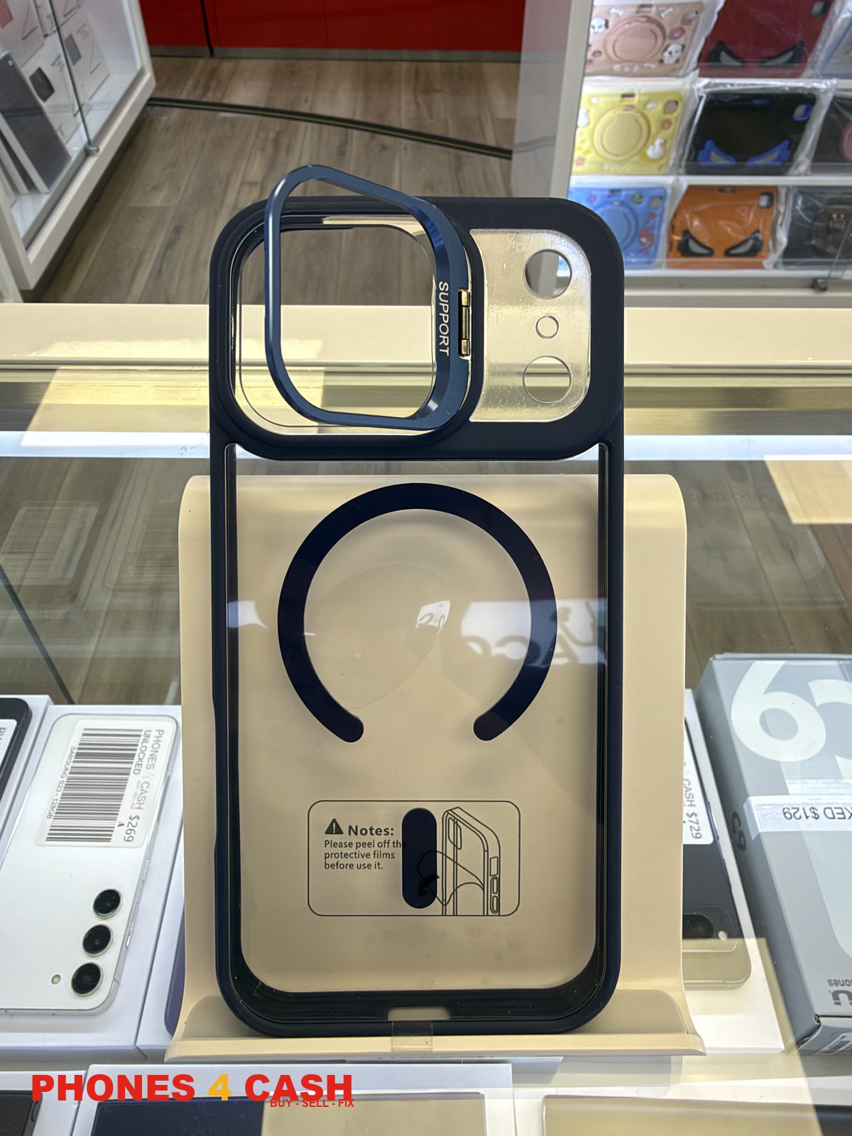 iPhone 17 & 18 Pro Max Case - Clear MagSafe (Navy)
