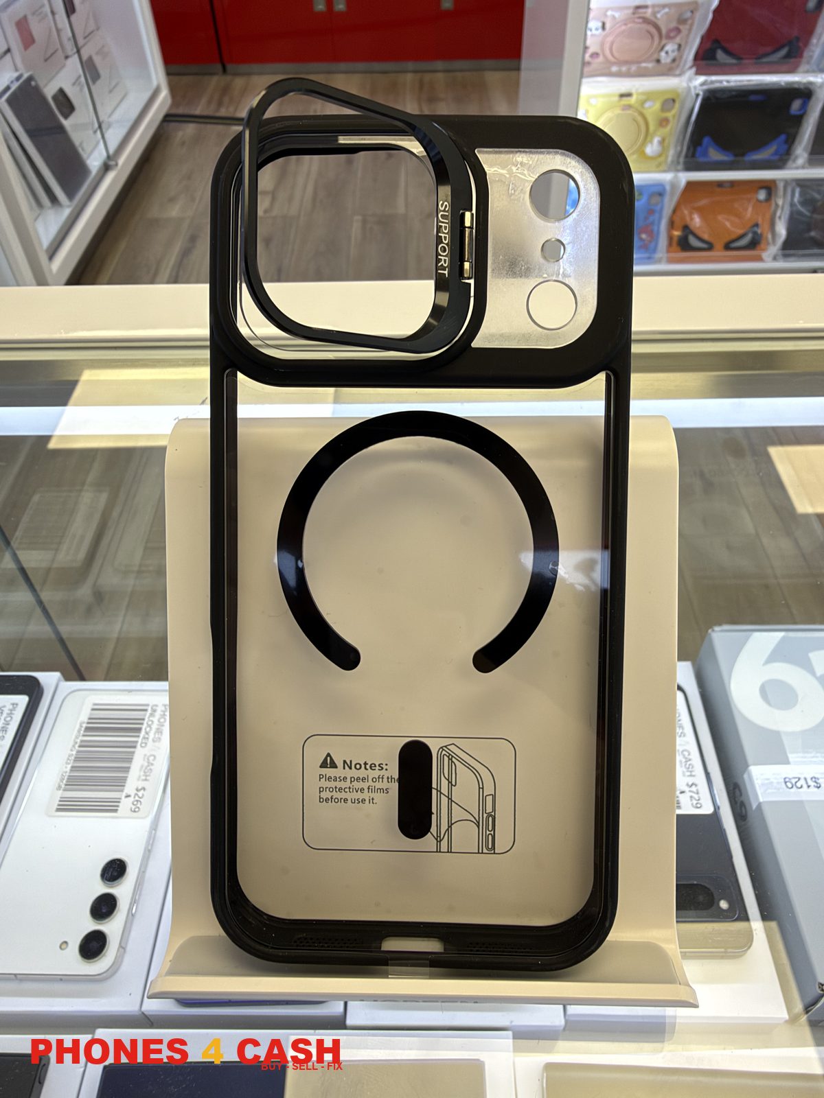 iPhone 17 & 18 Pro Max Case - Clear MagSafe (Black)