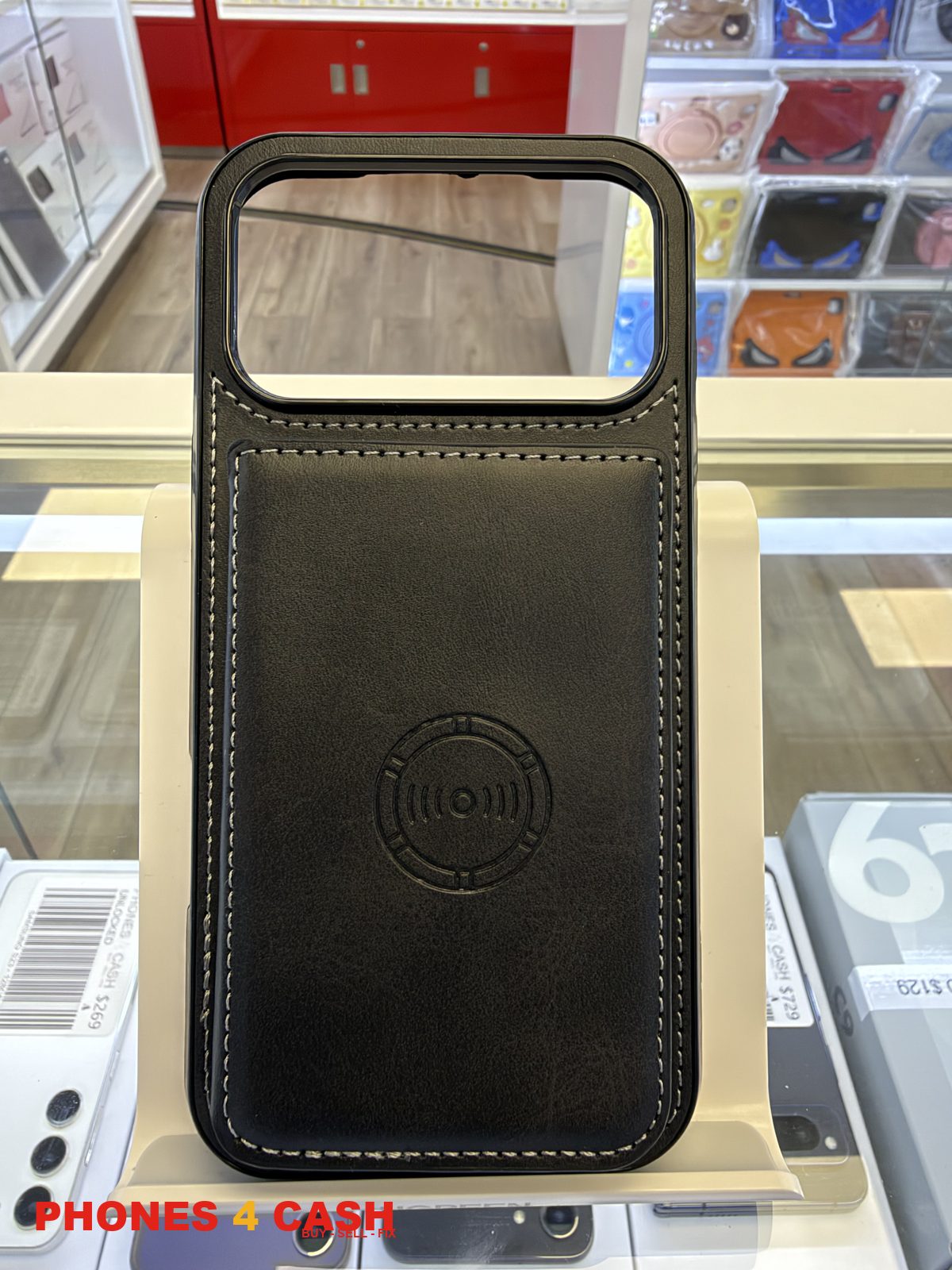 iPhone 17 & 18 Pro Max Case - Leather MagSafe (Black)