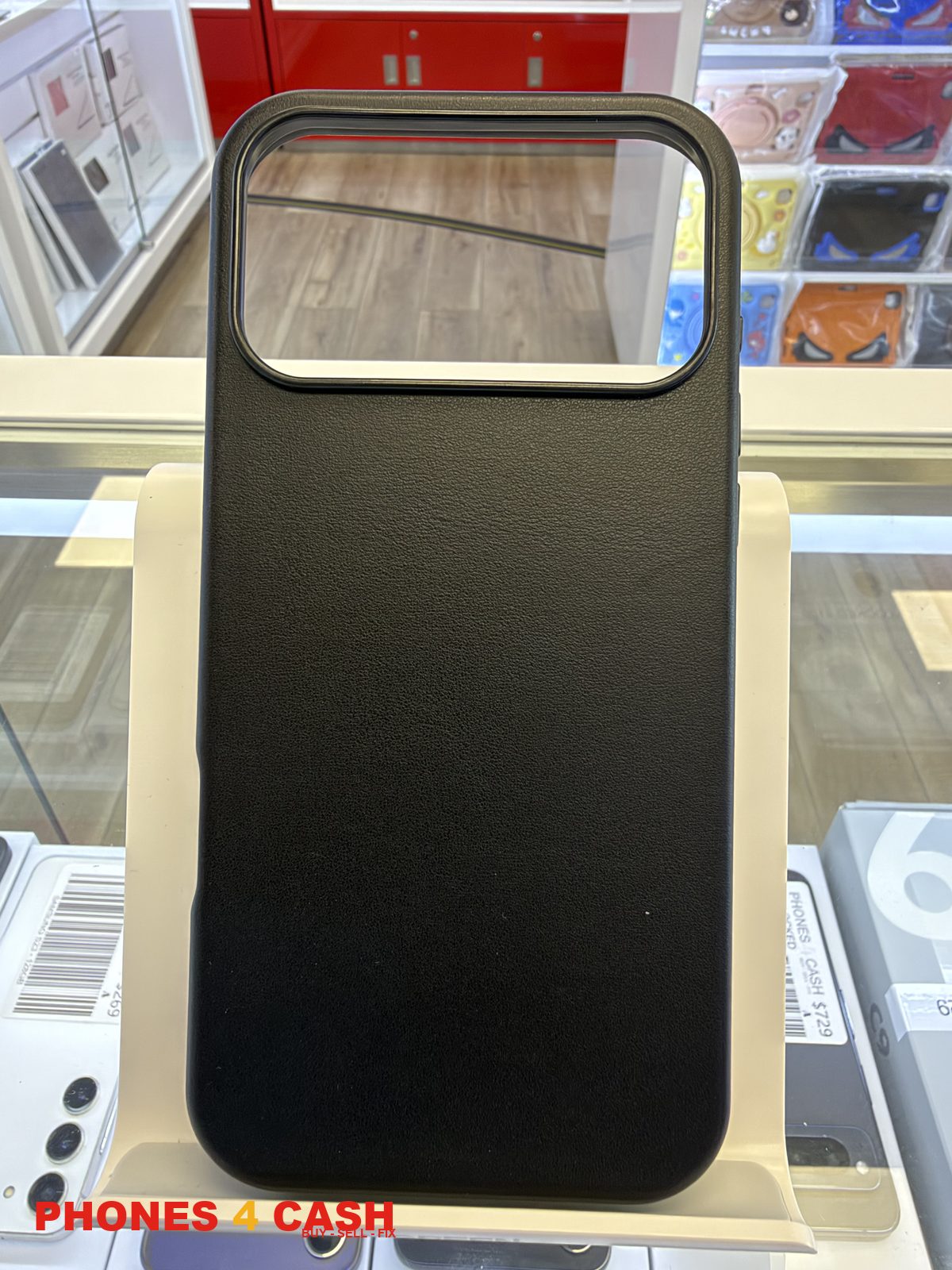 iPhone 17 & 18 Pro Max Case - Leather MagSafe (Black)