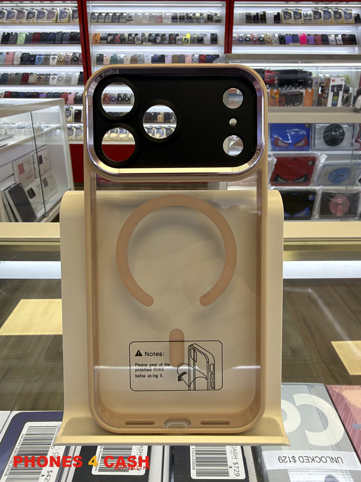 iPhone 17 & 18 Pro Max Case - Clear MagSafe (Gold)