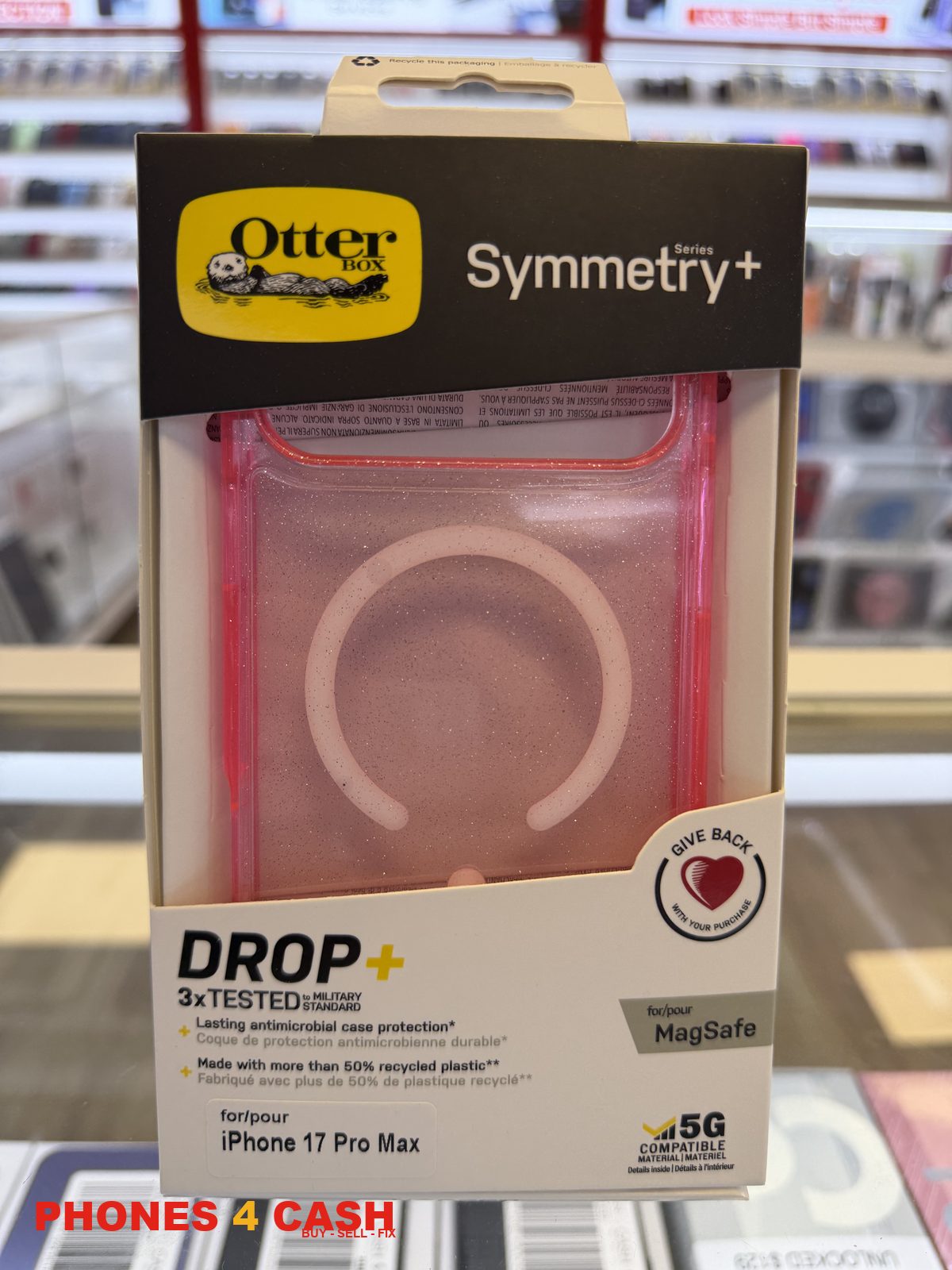 iPhone 17 & 18 Pro Max Case - OtterBox Symmetry+ (Pink)