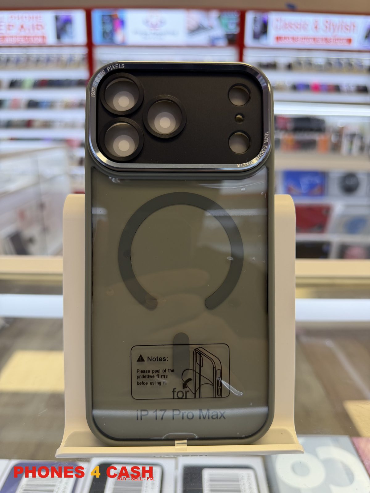 iPhone 17 & 18 Pro Max Case - Frosted MagSafe (Gray)