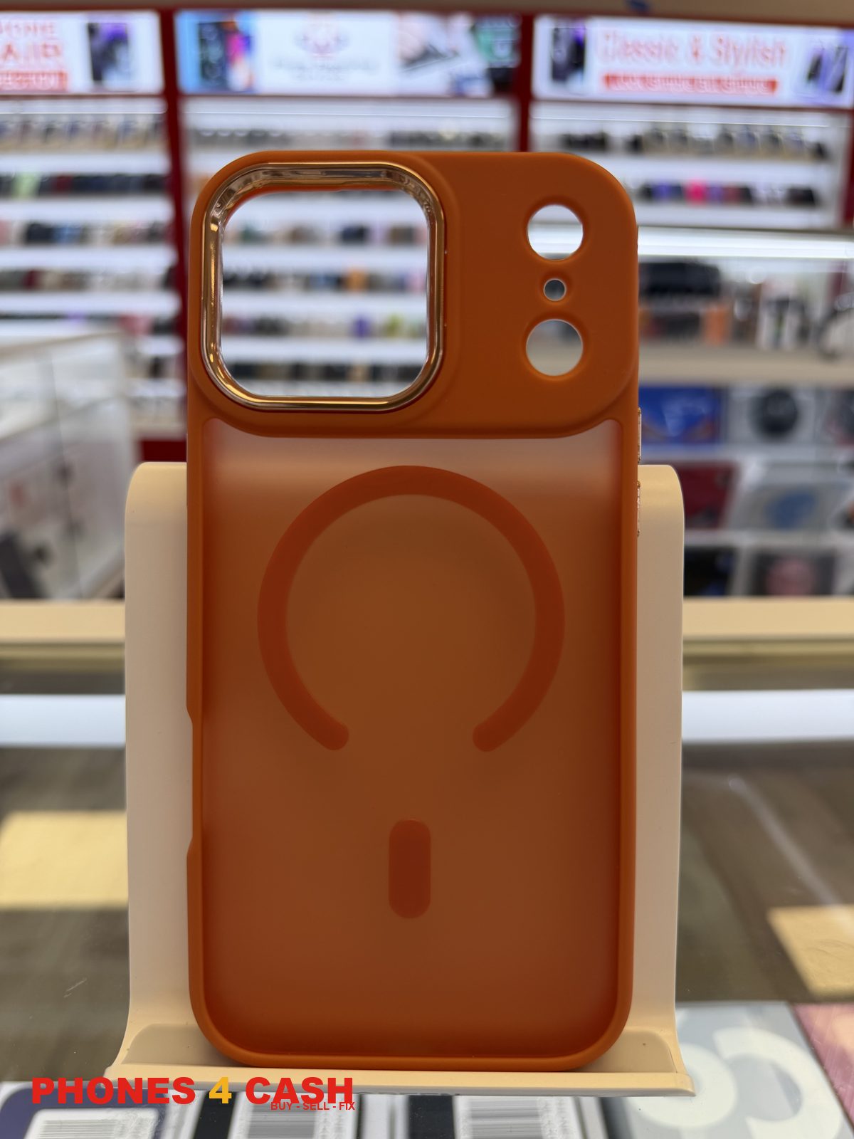 iPhone 17 & 18 Pro Max Case - Silicone MagSafe (Orange)