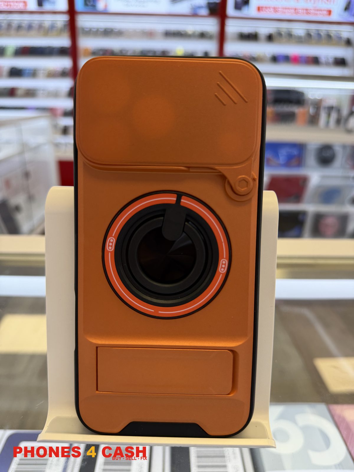 iPhone 17 & 18 Pro Max Case - Camera Slider (Orange)