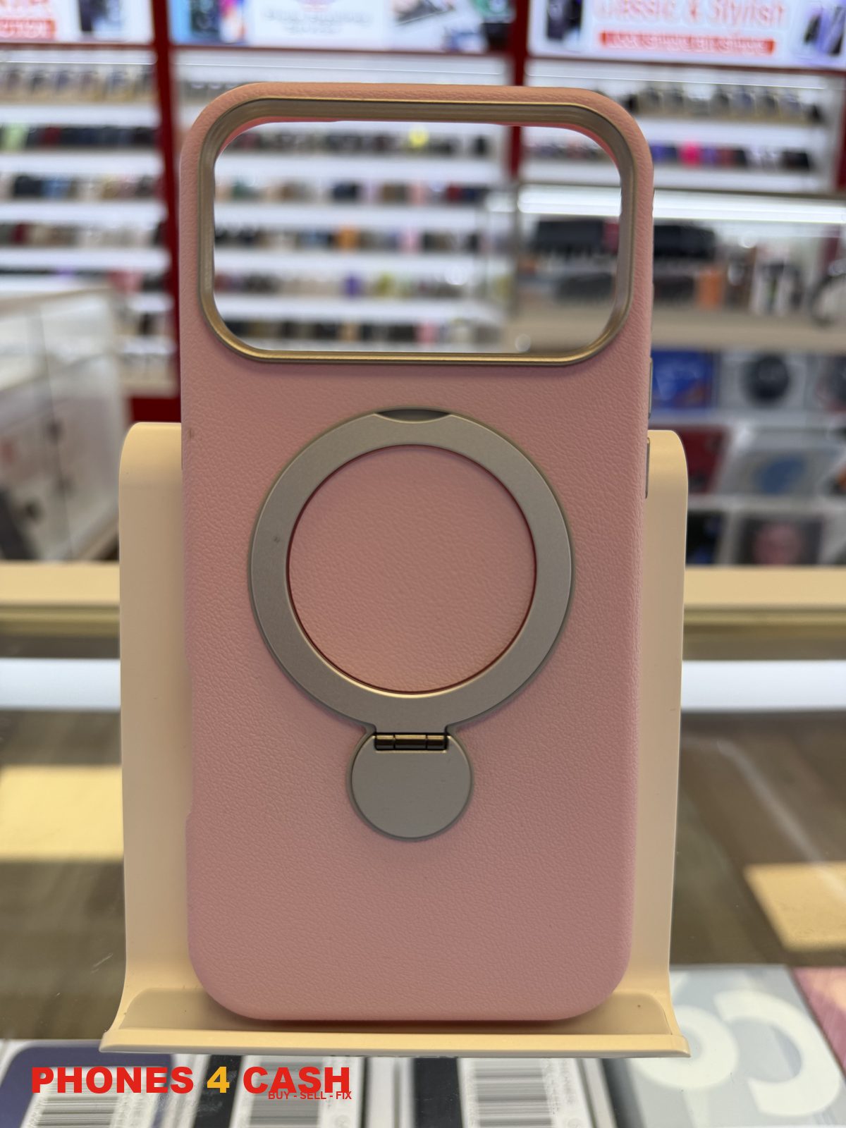 iPhone 17 & 18 Pro Max Case - MagSafe Kickstand (Pink)