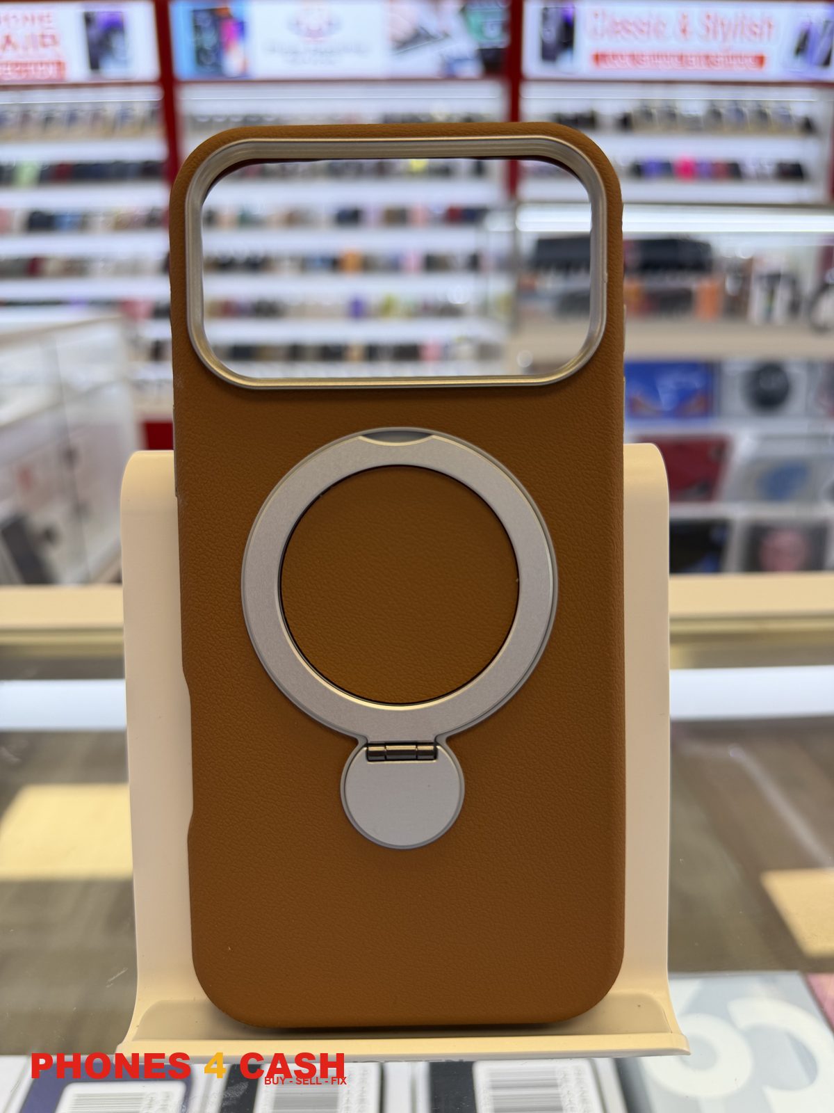 iPhone 17 & 18 Pro Max Case - MagSafe Kickstand (Tan)