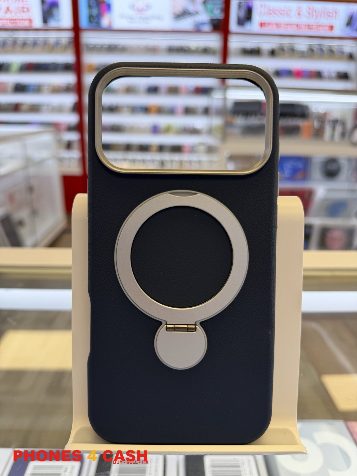 iPhone 17 & 18 Pro Max Case - MagSafe Kickstand (Navy)