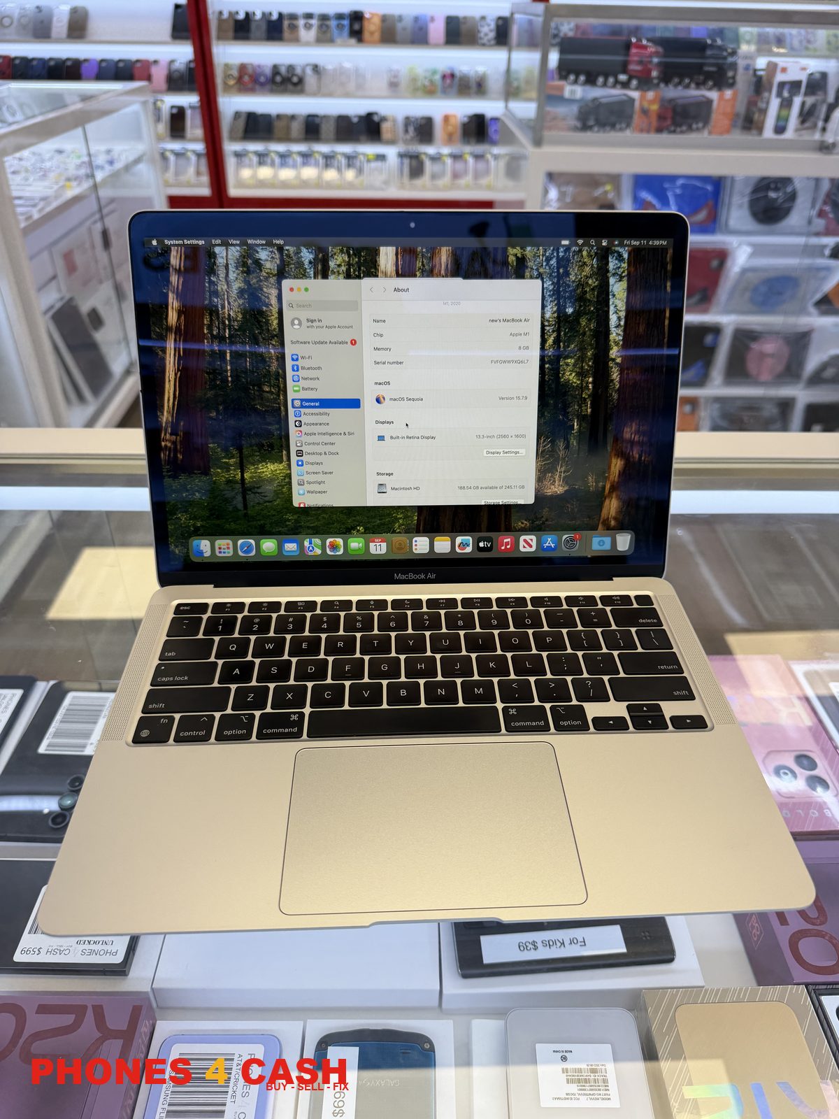 MacBook Air 13-inch M1 - 8GB/256GB Silver (2020)