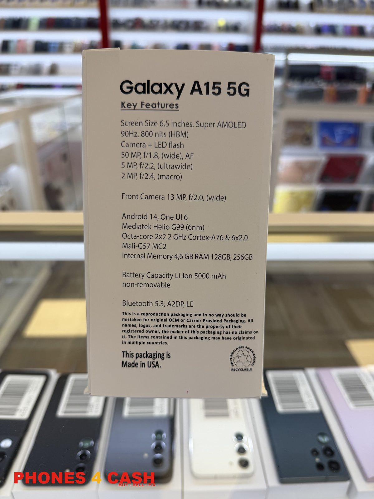 Samsung Galaxy A15 5G - 64GB Black (Unlocked) - Brand New, Sealed